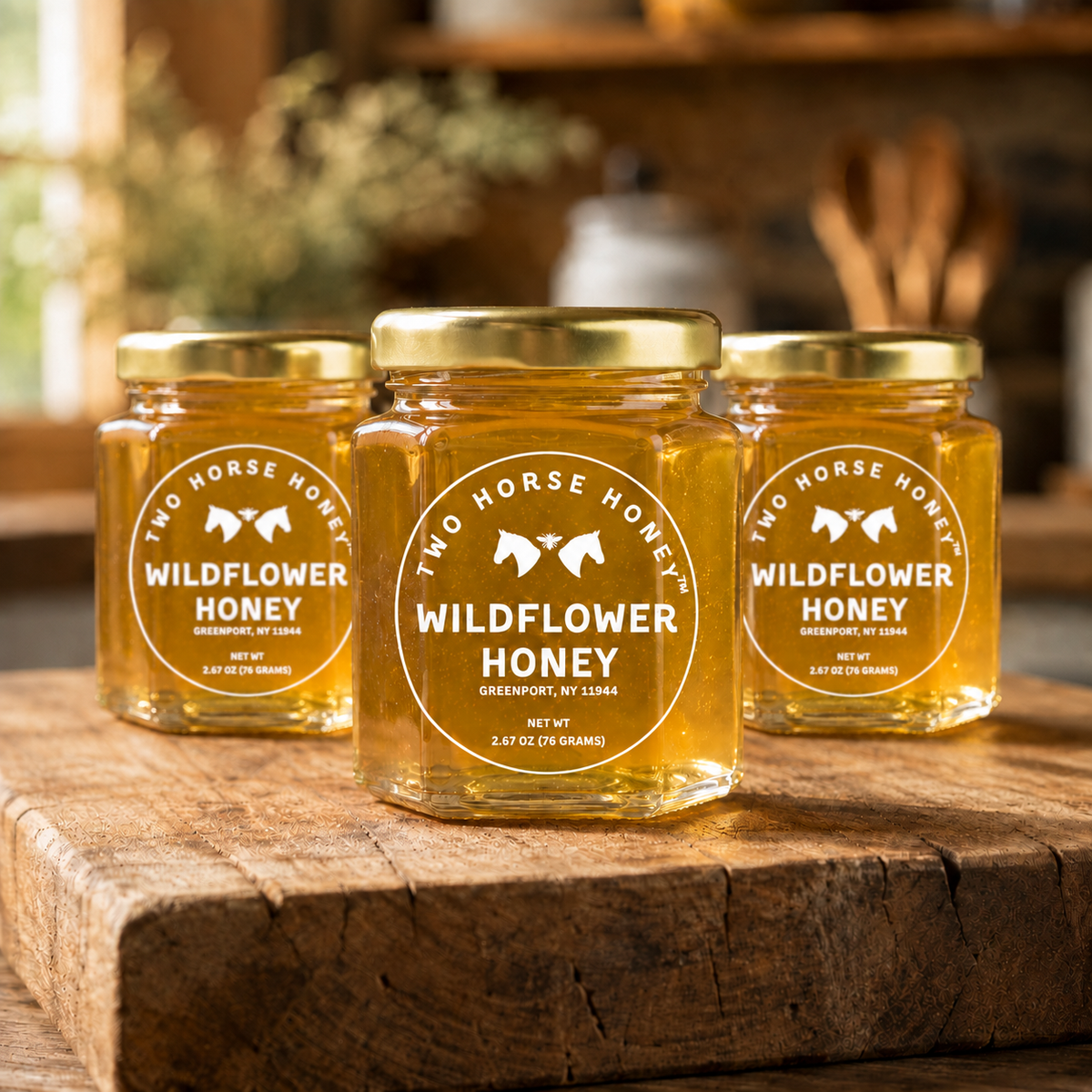 Wildflower Honey, Hex Jar 3-Pack (Edition 101)